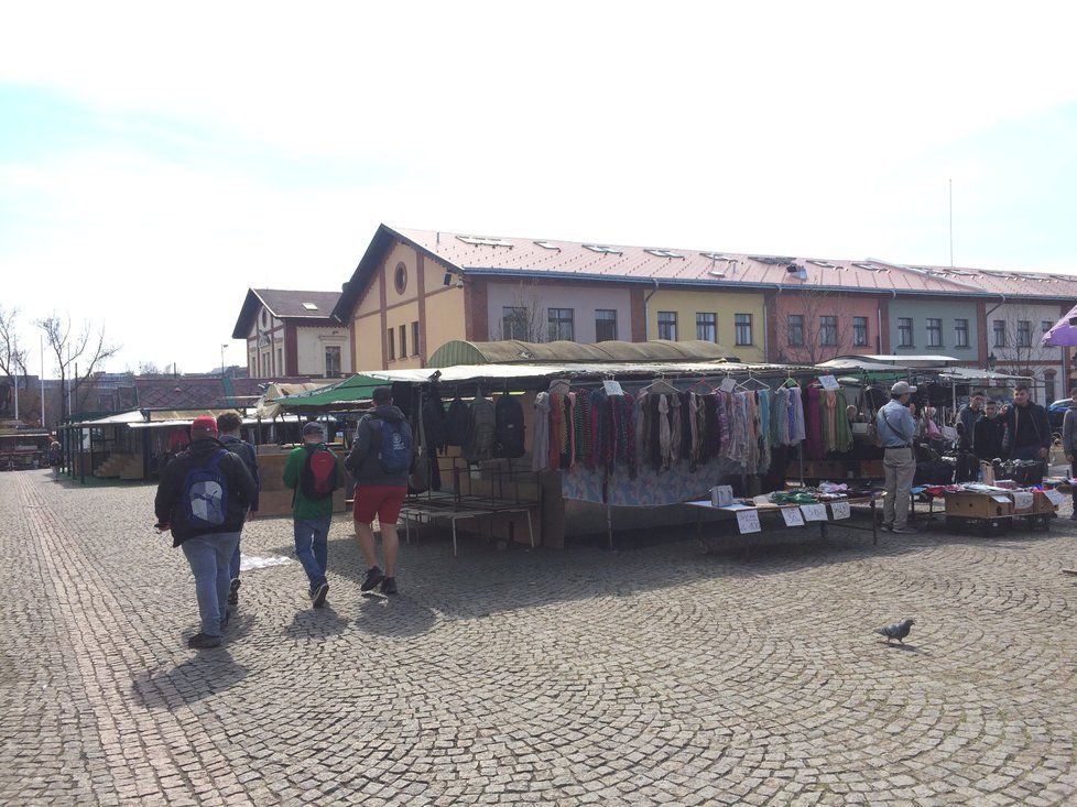 Takto v současných dnech vypadá areál Pražské tržnice.
