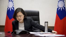 Tchajwanská prezidentka Tsai Ing-wen