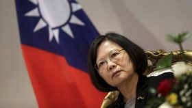 Prezidentku Tchaj-wanu u sebe nechcete, radí Čína USA.