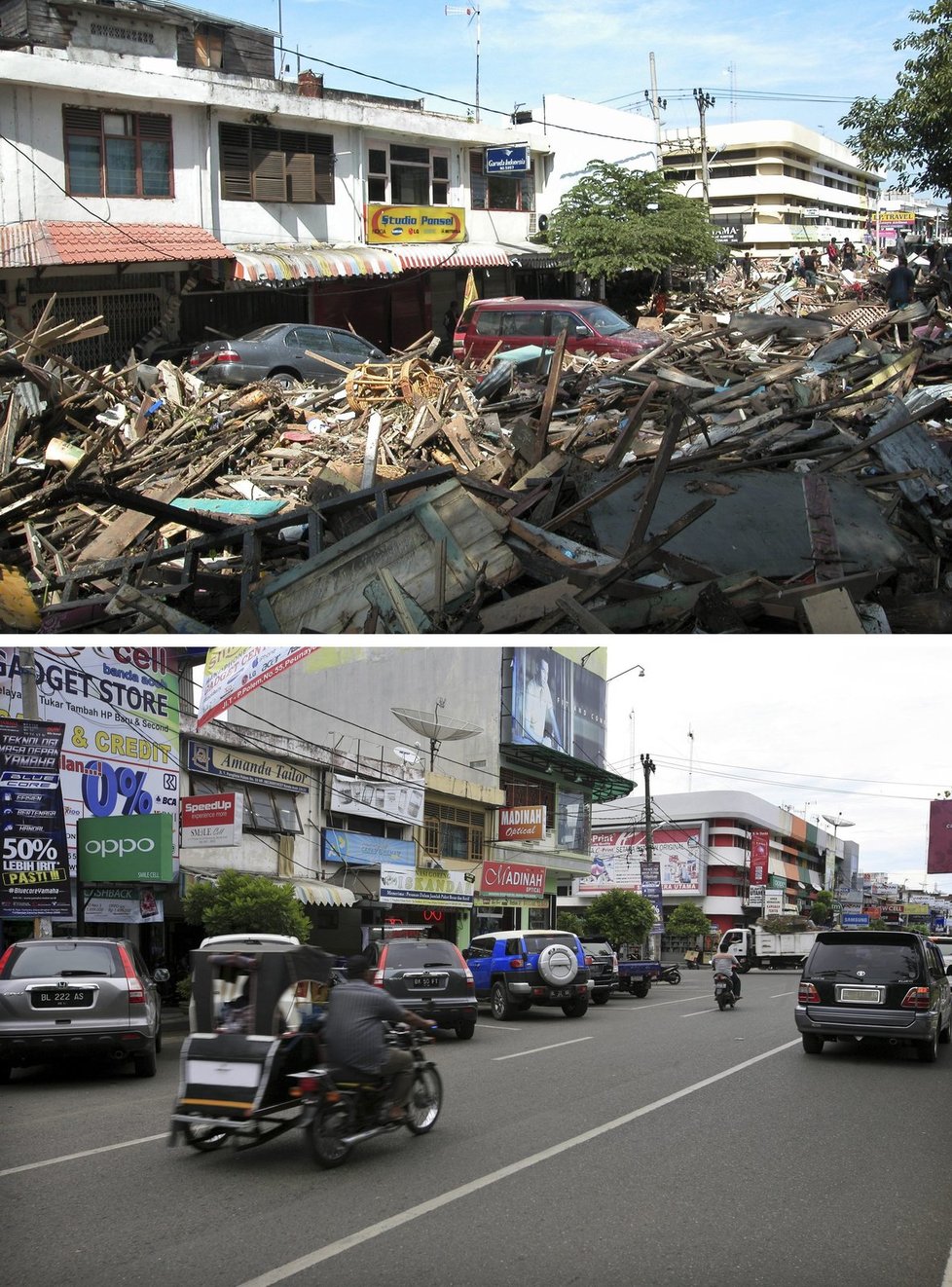 Deset let od přírodní katastrofy. Jak vypadají místa, která zasáhla tsunami v roce 2004, nyní?