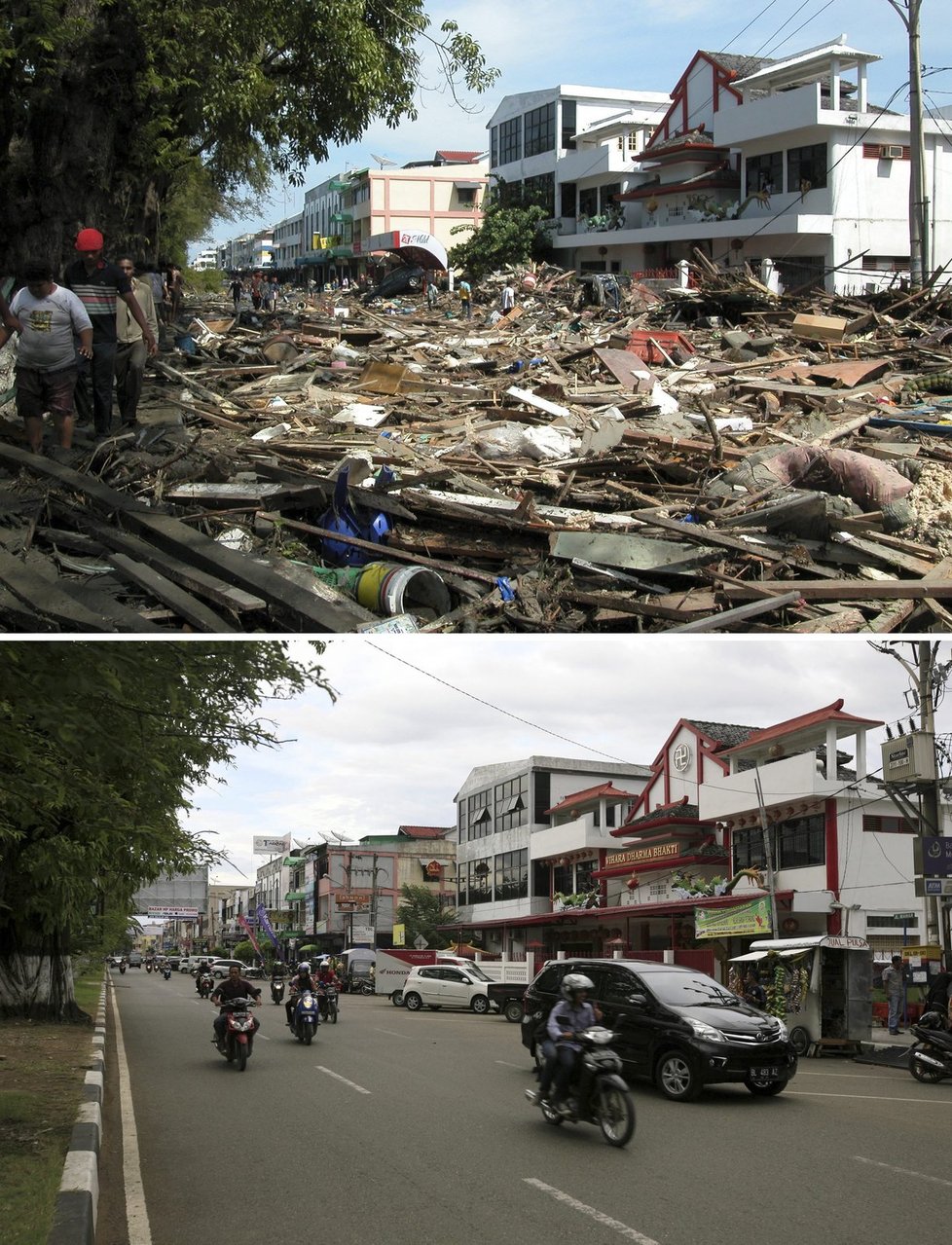 Deset let od přírodní katastrofy. Jak vypadají místa, která zasáhla tsunami v roce 2004, nyní?