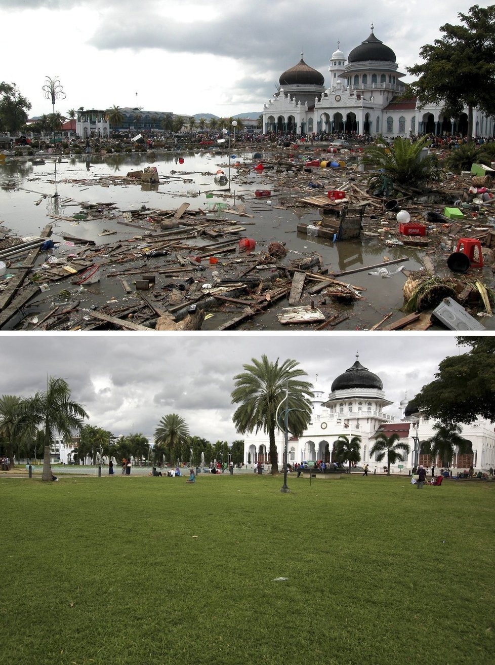 Deset let od přírodní katastrofy. Jak vypadají místa, která zasáhla tsunami v roce 2004, nyní?