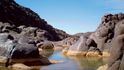 Gelty jsou skalní jezírka ukrytá uprostřed kamenitých hor, často s ledovou vodou. Malý zázrak v poušti.