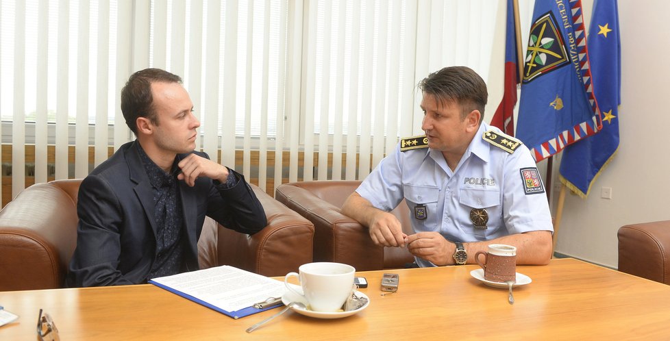 Policejní prezident Tomáš Tuhý v rozhovoru pro Blesk s reportérem Marcelem Mihalikem