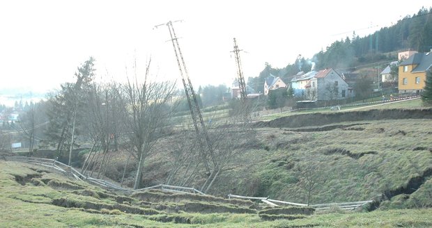 Propadlý tunel v Mostech u Jablunkova