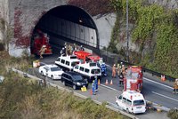 Zřícení dálničního tunelu u Tokia: Vyžádalo si devět obětí