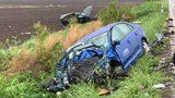 Smrt na silnici v Pelhřimovsku: Po srážce dvou aut zemřel řidič