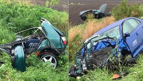 U Přerova nad Labem na Nymbursku se odpoledne srazila dvě osobní auta. Jeden člověk při nehodě zemřel a další dva utrpěli zranění.