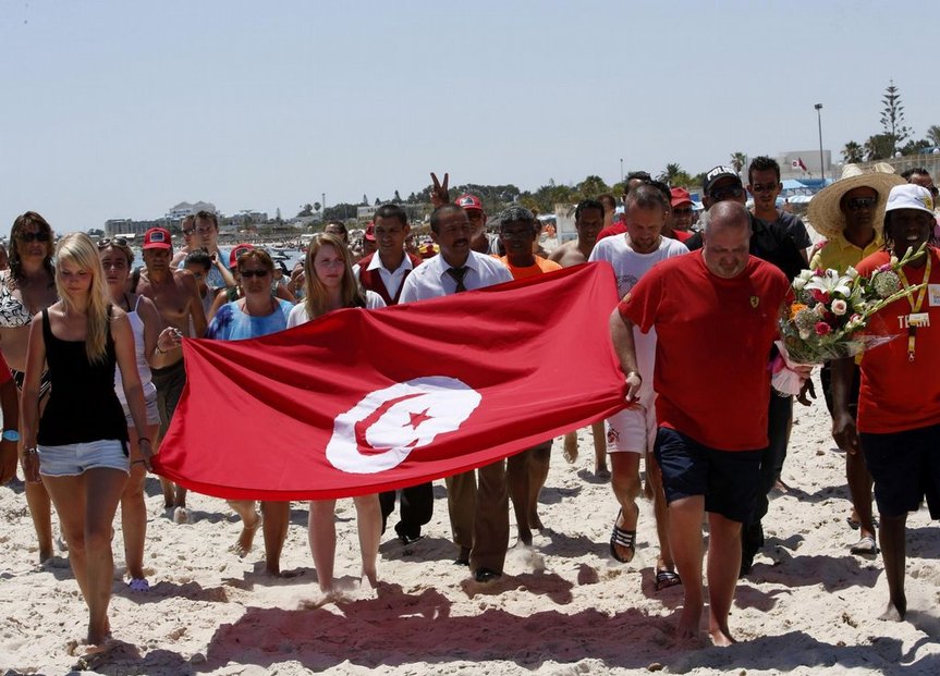Tuniské letovisko po vražedném útoku teroristy