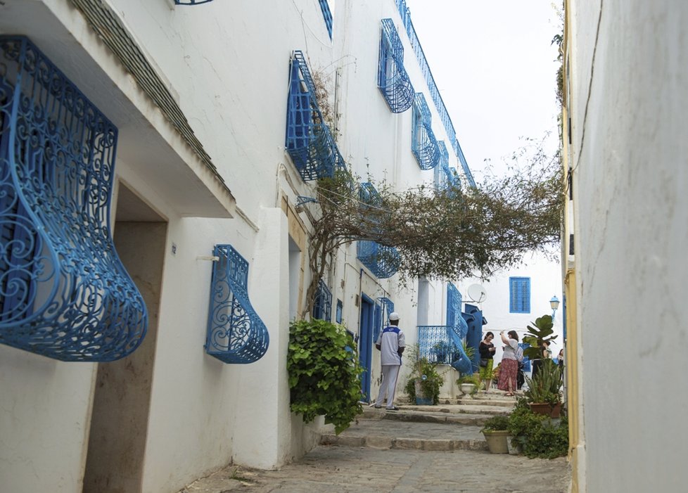 Nejlepší místo na romantiku je v Sidi Bou Said, modrobílém městečku ze 13. století.