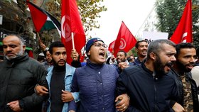Protesty v Tunisu. (10.12.2022)