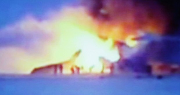 Ohnivé peklo postihlo Tupolev ještě před vzlétnutím