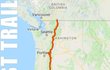 Pacifická hřebenovka vede po celém západním pobřeží USA od Mexika až po Kanadu.