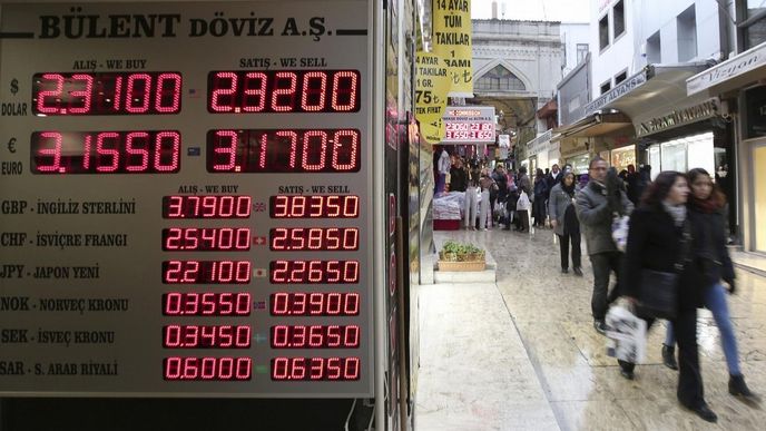 Turecká centrální banka razantně zvýšila základní úrokovou sazbu. Tamní liře to však pomohlo jen na
pár hodin.