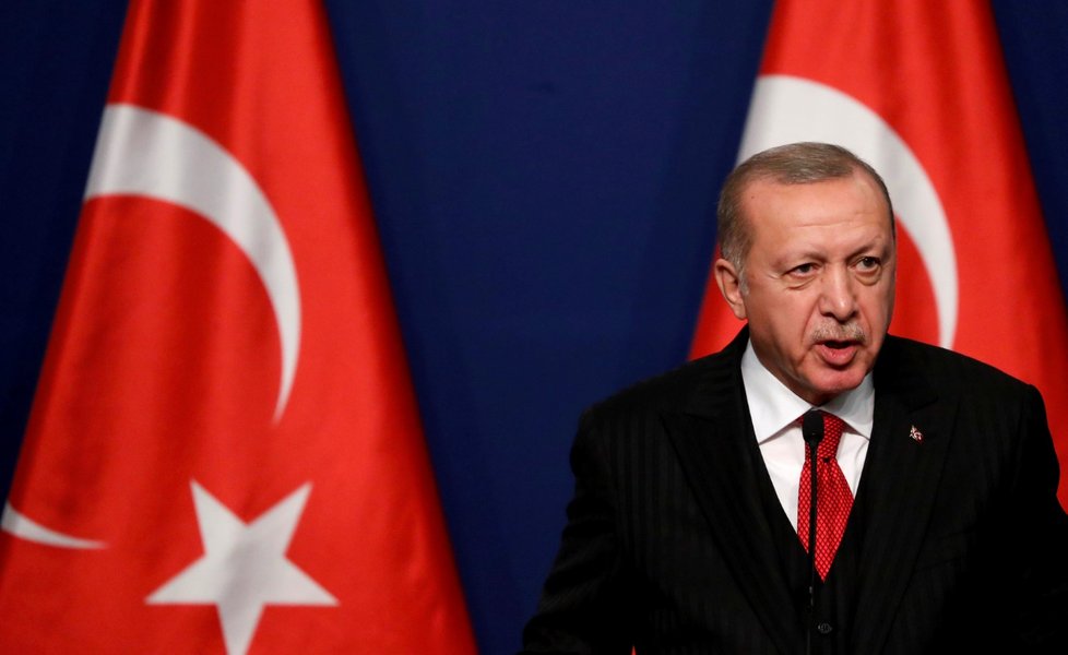 Turecký prezident Recep Tayyip Erdogan během návštěvy Maďarska (7. 11. 2019)