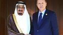 Turecký prezident Erdoğan a saúdský král Salmán.