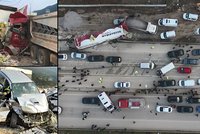 Kamion na dálnici vletěl v plné rychlosti do kolony aut: Čtyři mrtví kvůli nefunkčním brzdám
