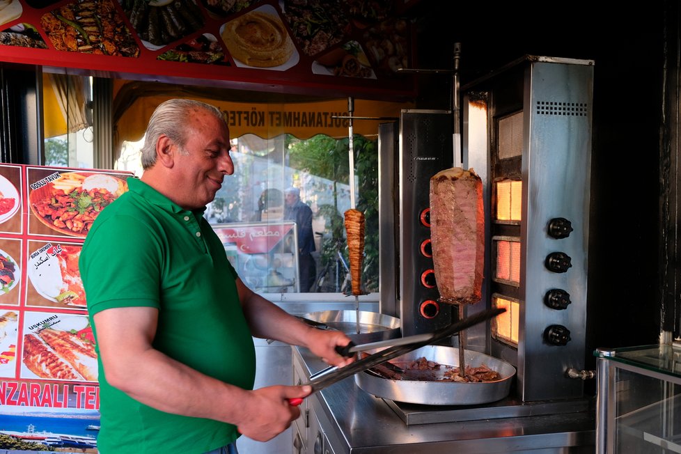 Turecký kebap.