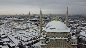 Istanbul pod sněhem