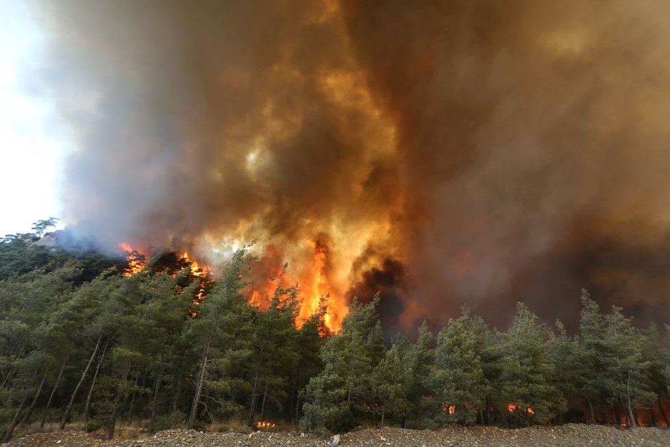 Turecko bojuje s rozsáhlými požáry (30.7.2021)