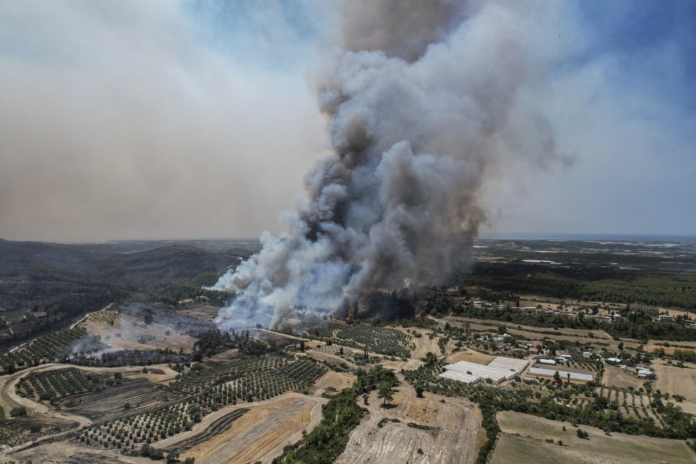 Turecko sužují rozsáhlé požáry (31. 7. 2021).