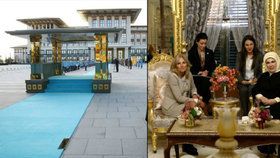 Luxusní sídlo a přepychové vybavení: tak si žije první dáma Turecka.