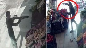 Zelináře ohrožoval muž s puškou. Prodavač ho zahnal na útěk házením rajčat
