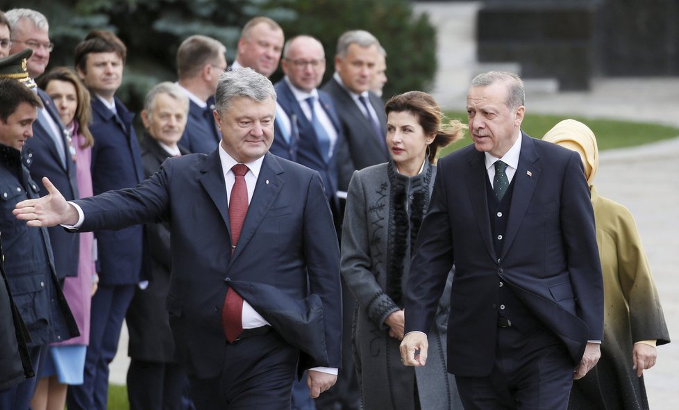 Erdogan na návštěvě v Kyjevu