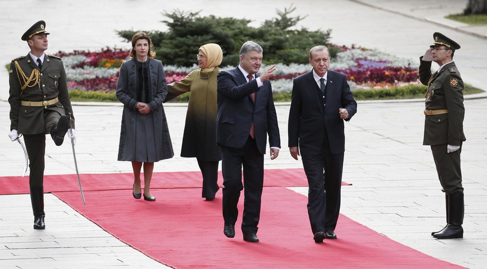 Erdogan na návštěvě v Kyjevu