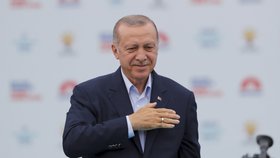 Předvolební setkání tureckého prezidenta Recep Tayyip Erdogana, který slíbil, že provede revizi tureckých zákonu na ochranu zvířat