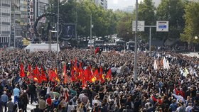 Po výbuchu začaly demonstrace