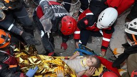 Zemětřesení v Turecku: Holčičku (4) zachránili po 91 hodinách.