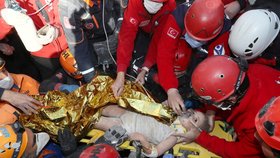 Zemětřesení v Turecku: Holčičku (4) zachránili po 91 hodinách.
