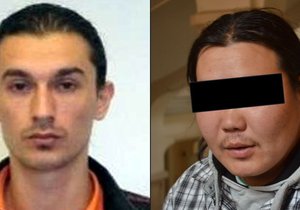 Na uprchlého Bülenta E. (vlevo), který má trvalé bydliště v Rakousku, byl vydán mezinárodní zatykač. Na fotce vpravo je jeho oběť,  pobodaný Mongol Tului T. (23)