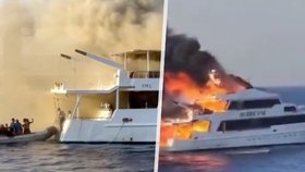 Další tragédie v Egyptě: Na moři vzplála loď při potápěčském výletu, tři turisté zemřeli