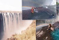 Kvůli perfektní fotce riskují život! Turisté se fotí na okraji Viktoriiných vodopádů