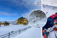 Dramatická záchrana: Česká turistka se zřítila ze Sněžky, letěl pro ni vrtulník