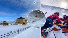 Česká turistka se zřítila ze Sněžky. Letěl pro ni vrtulník.
