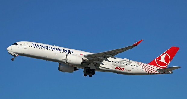 Airbus A350 společnosti Turkish Airlines.