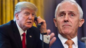Americký prezident Donald Trump a australský premiér Malcolm Turnbull vedli vypjatý telefonický rozhovor.