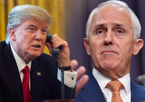 Americký prezident Donald Trump a australský premiér Malcolm Turnbull vedli vypjatý telefonický rozhovor.