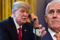 Trump „bouchl“ telefonem premiérovi Austrálie. Štve ho dohoda o uprchlících
