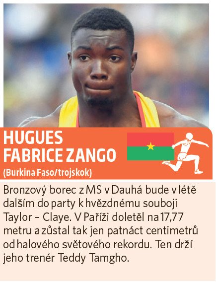 Tváře atletické zimy Hugues Fabrice Zango