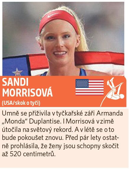 Tváře atletické zimy - Sandi Morrisová