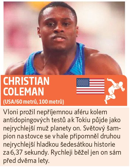 Tváře atletické zimy - Christian Coleman