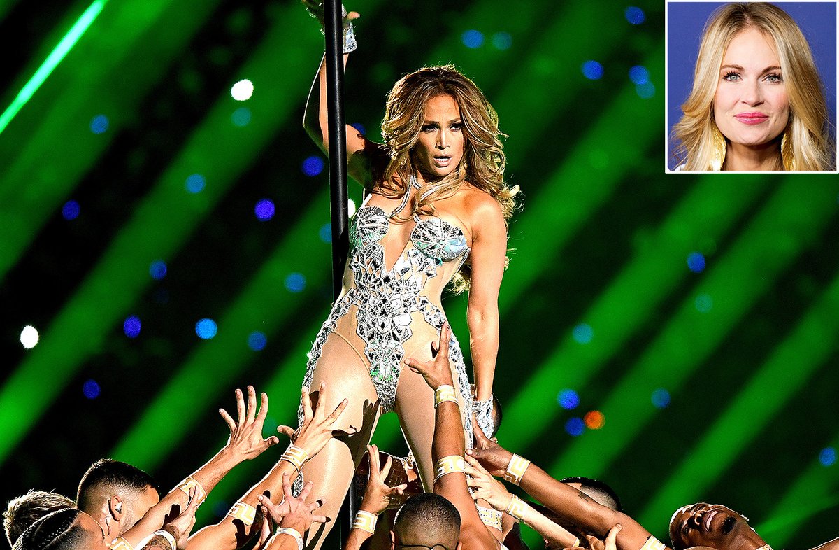 Světová hvězda Jennifer Lopez v roce 2020 na zahájení amerického Super Bowlu.