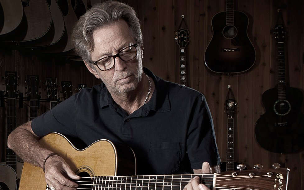 Eric Clapton hraje rád na kytaru.