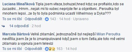 Tvoje tvář má známý hlas – komentáře mířené proti Táně Vilhelmové