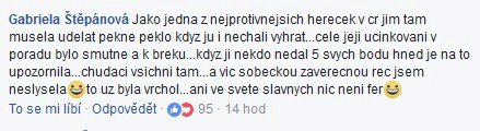 Tvoje tvář má známý hlas – komentáře mířené proti Táně Vilhelmové