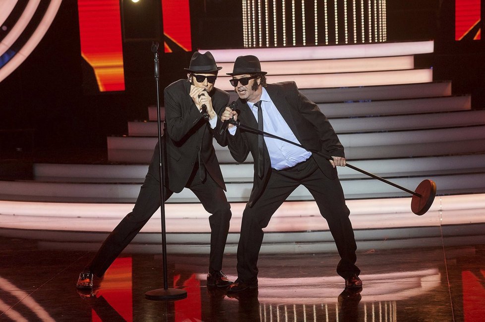 Ondřej Ruml a Martin Dejdar jako The Blues Brothers